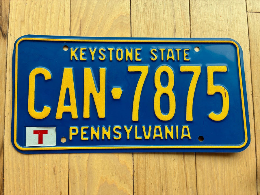 1990s Pennsylvania License Plate