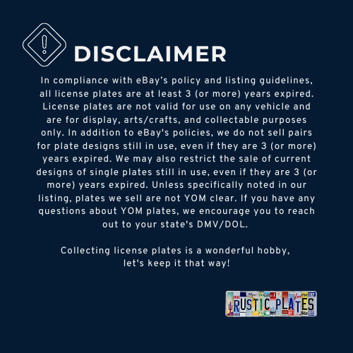 Pair of 1992 Base New Jersey Historic License Plates