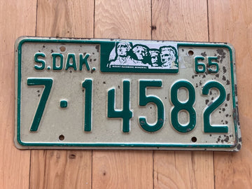 1965 South Dakota License Plate