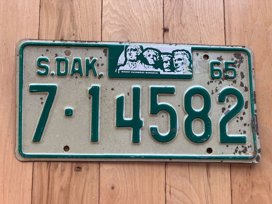 1965 South Dakota License Plate