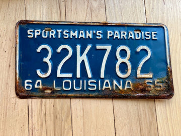 1964/ 1965 Louisiana License Plate