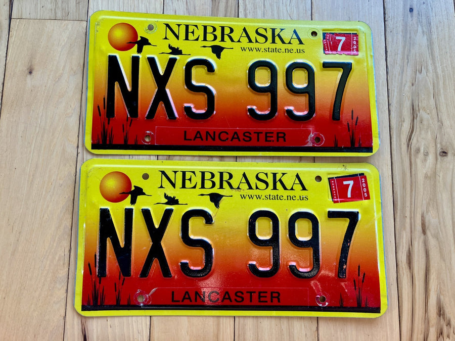 Pair of 2005 Nebraska License Plates
