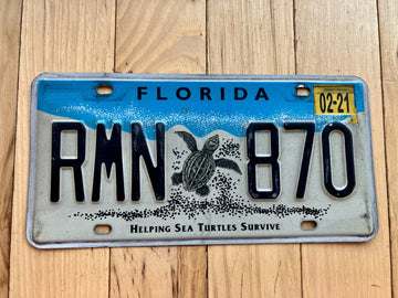 2021 Florida Helping Sea Turtles Survive License Plate