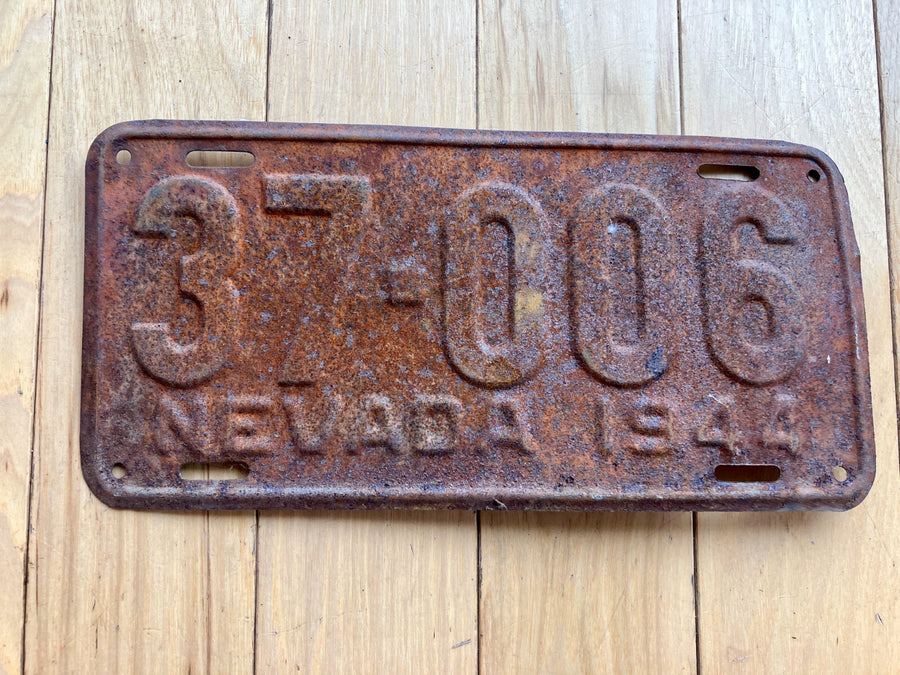 1944 Nevada License Plate