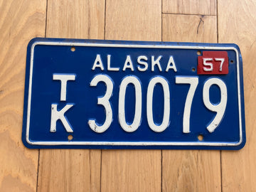 1957 Alaska Truck License Plate