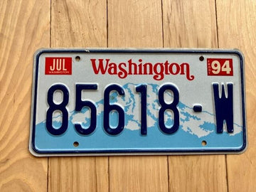 1994 Washington State Truck License Plate (Check With DOL First For YOM)