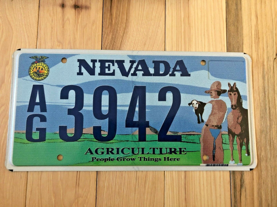Nevada FFA Agricultural License Plate