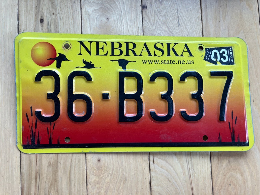 2004 Nebraska License Plate