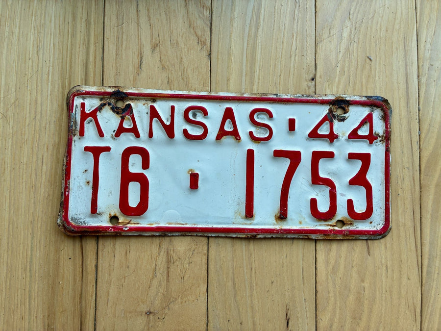 1944 Kansas License Plate