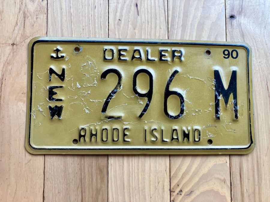 1990 Rhode Island Dealer License Plate