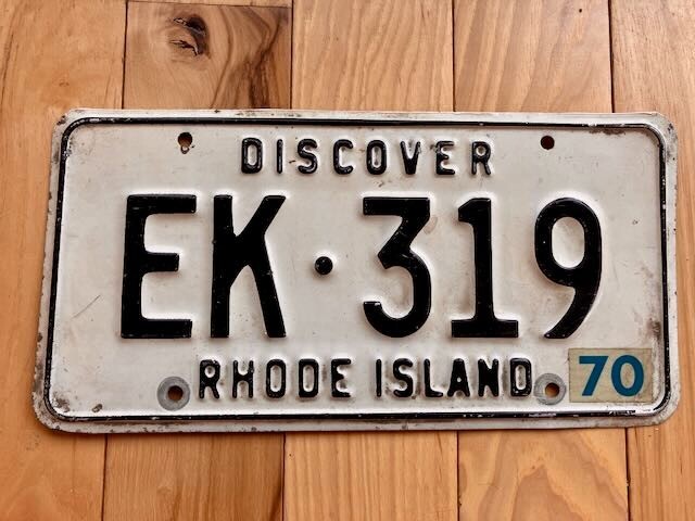 1970 Rhode Island License Plate