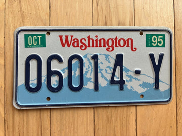 1995 Washington State Truck License Plate (Check With DOL First For YOM)