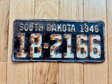 1946 South Dakota License Plate