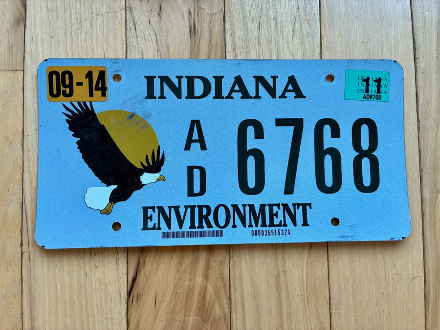 2011 Indiana Environment License Plate