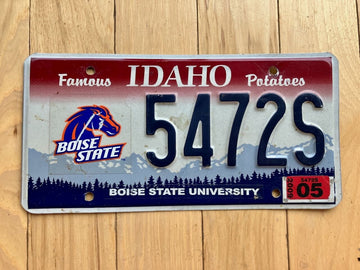 2009 Idaho Boise State License Plate