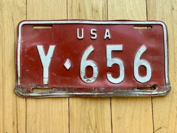 1960s US Forces in Germany License Plate