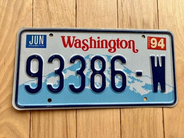 1994 Washington State Truck License Plate (Check With DOL First For YOM)