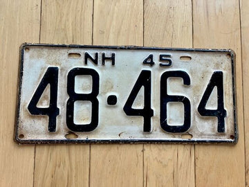 1945 New Hampshire License Plate
