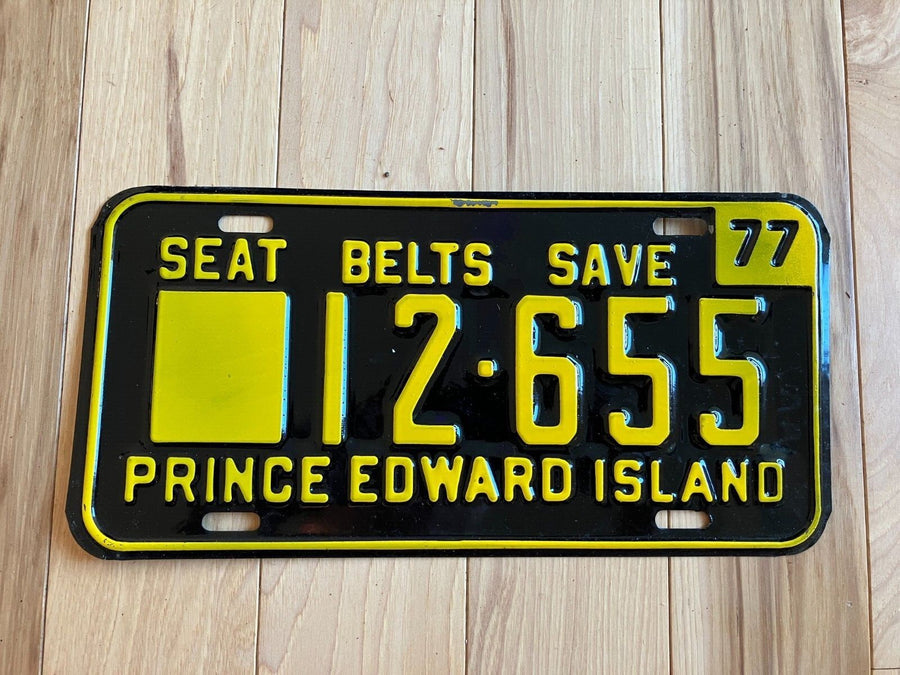 1977 Prince Edward Island License Plate