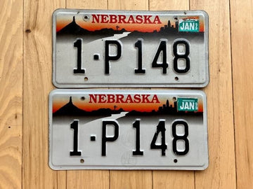 Pair of 1999 Nebraska License Plates