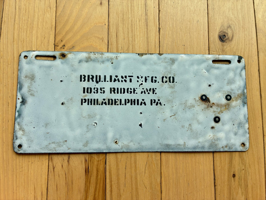 1913 Pennsylvania License Plate