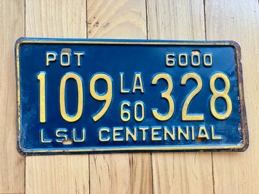 1960 Louisiana POT License Plate