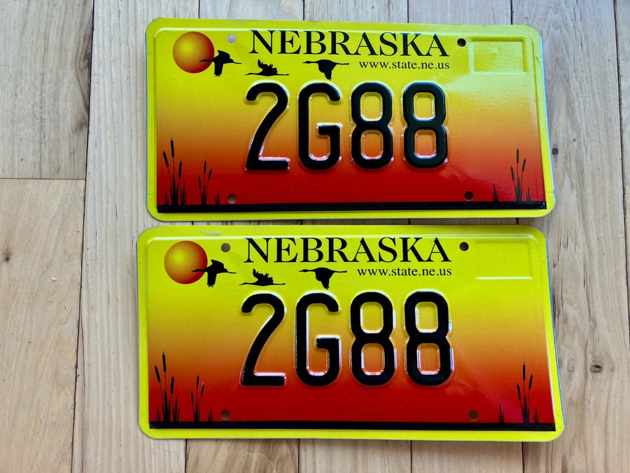 2005 Nebraska Pair of Vanity License Plates - 2G88