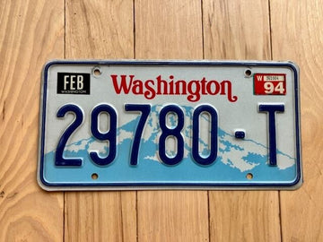 1994 Washington State Truck License Plate (Check With DOL First For YOM)