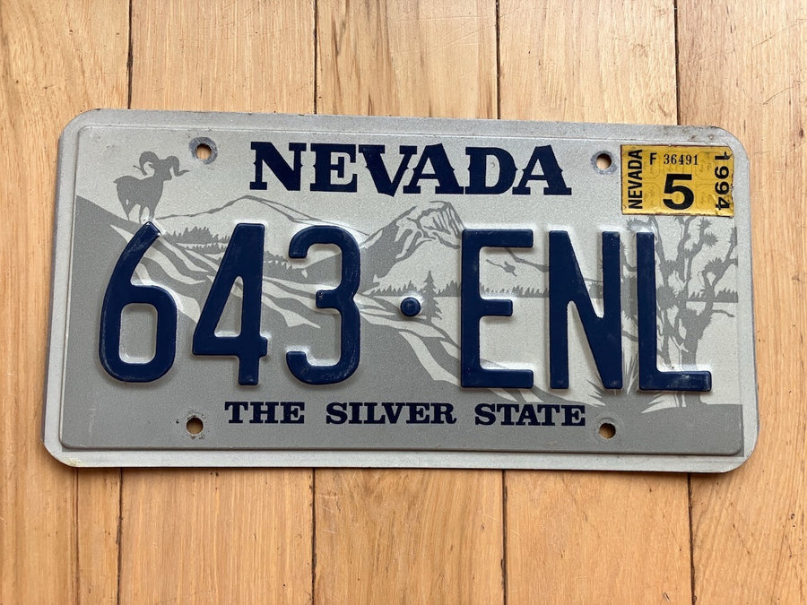 1994 Nevada License Plate