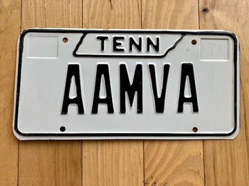 1971 Tennessee AAMVA License Plate