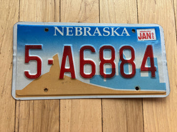 2000 Nebraska License Plate