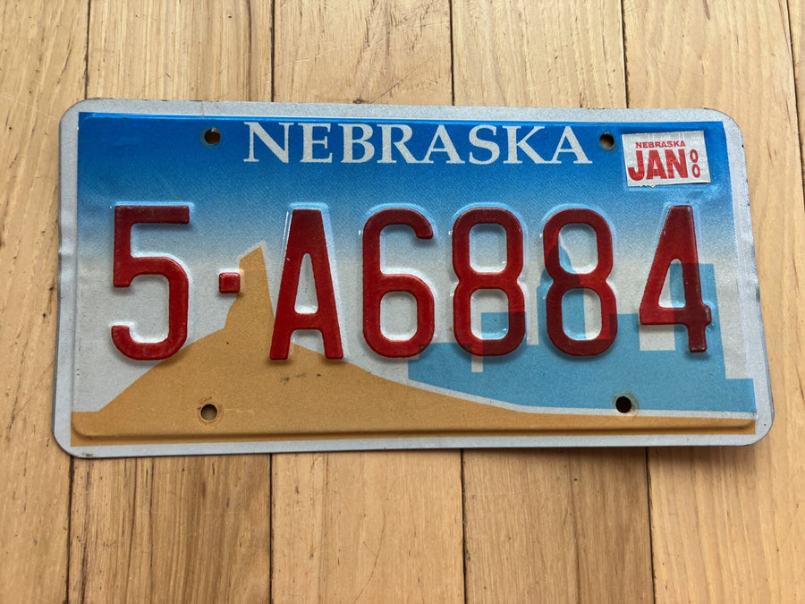 2000 Nebraska License Plate