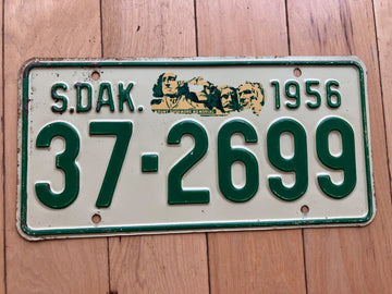1956 South Dakota License Plate