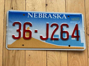 2001 Nebraska License Plate