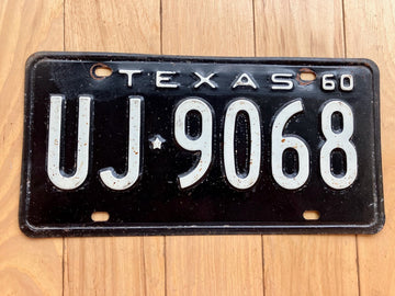1960 Texas License Plate