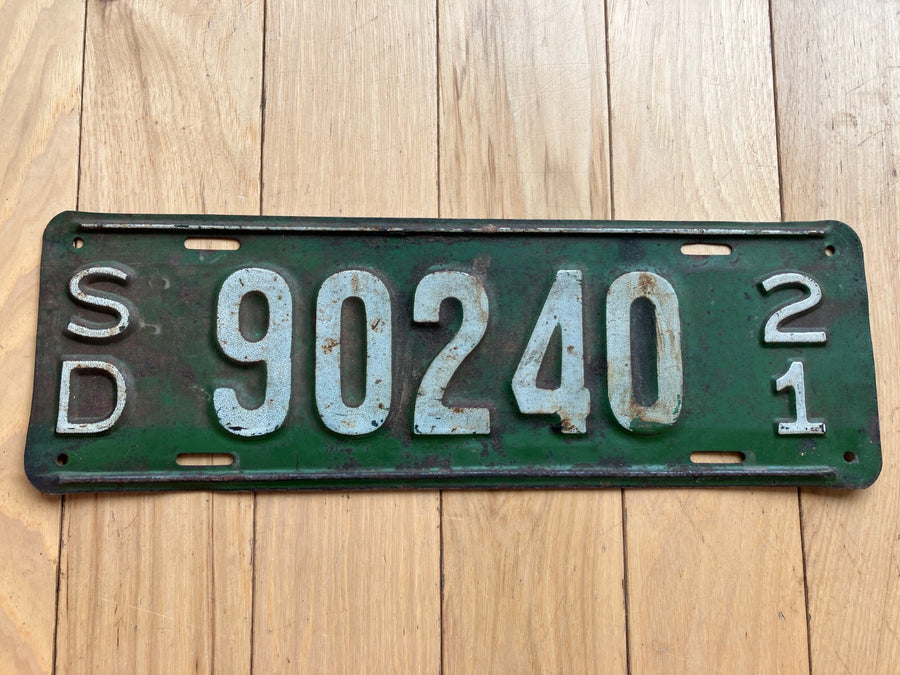 1921 South Dakota License Plate