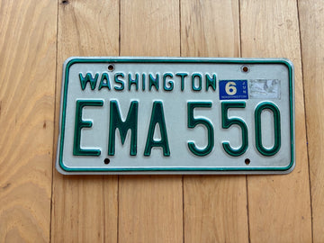 1968 to 1986 Washington State License Plate - Check With DOL First For YOM