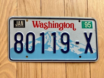 1995 Washington State Truck License Plate (Check With DOL First For YOM)