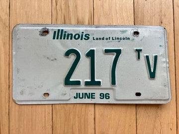 1996 Illinois Truck Tractor License Plate