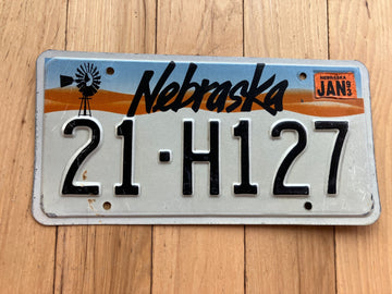 1993 Nebraska License Plate