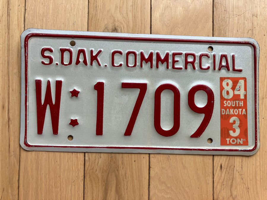 1984 South Dakota Commercial License Plate