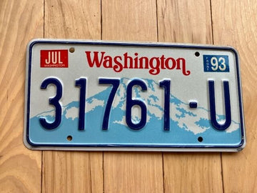 1993 Washington State Truck License Plate (Check With DOL First For YOM)