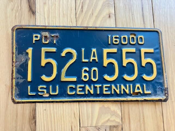1960 Louisiana License Plate