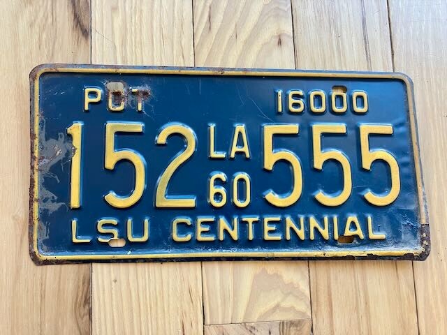 1960 Louisiana License Plate