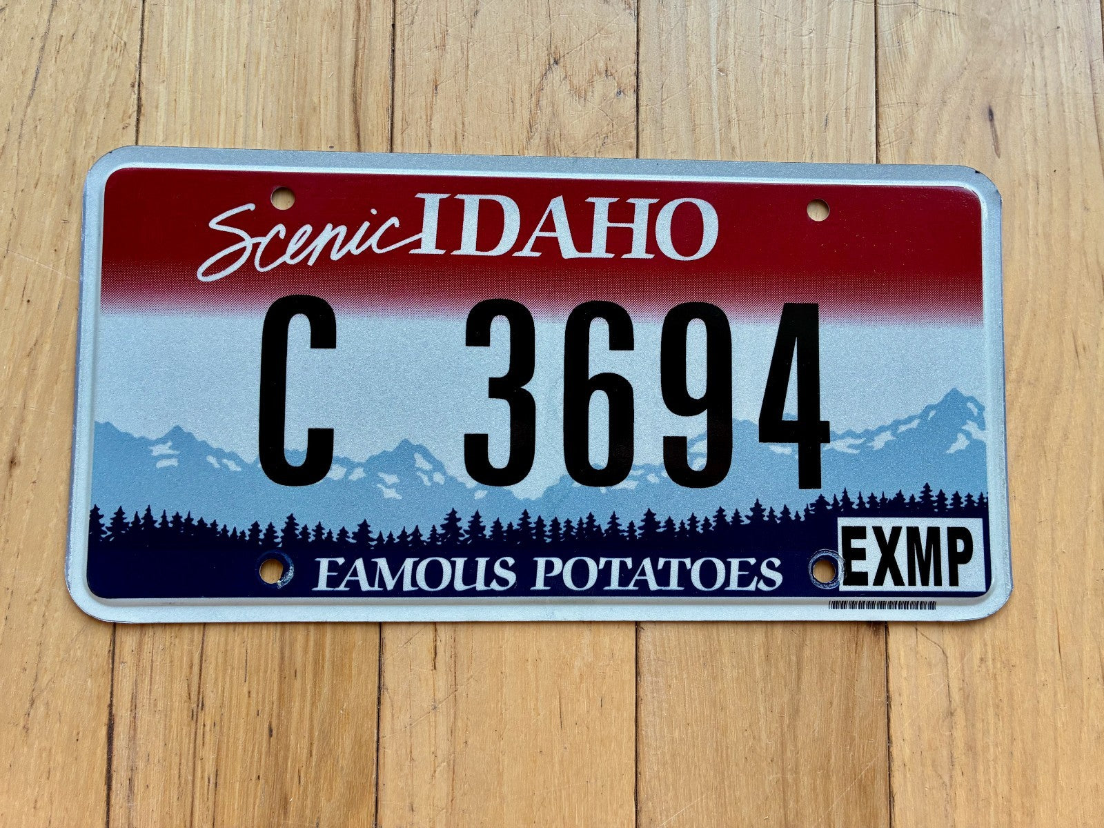 Véritable Plaque D'Immatriculation de l idaho usa americaine