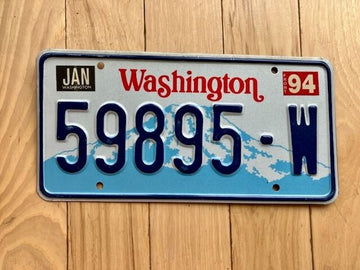 1994 Washington State Truck License Plate (Check With DOL First For YOM)