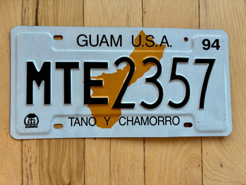 1994 Guam License Plate