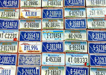 20 Craft Grade Montana License Plates