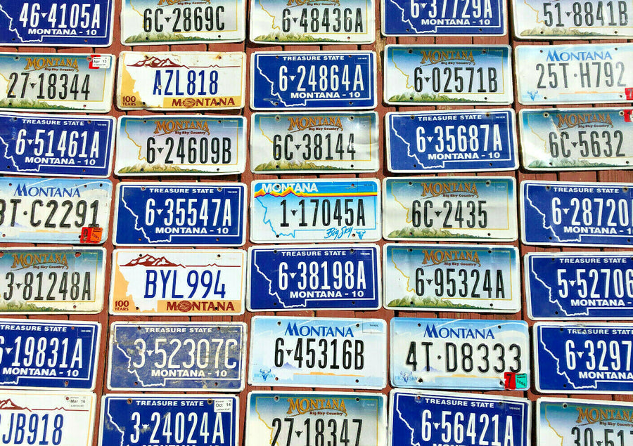20 Craft Grade Montana License Plates