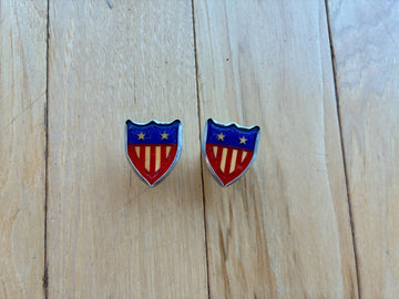 1950s Kastar Reflective Flag/Shield License Plate Bolts